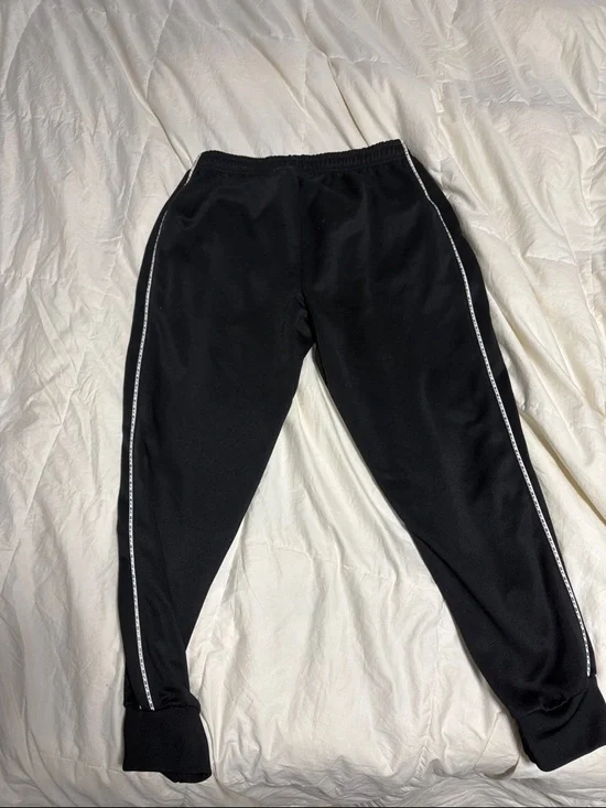 Nike Black Kids' Joggers with White Logo and Side Trim - Picture 6 of 6